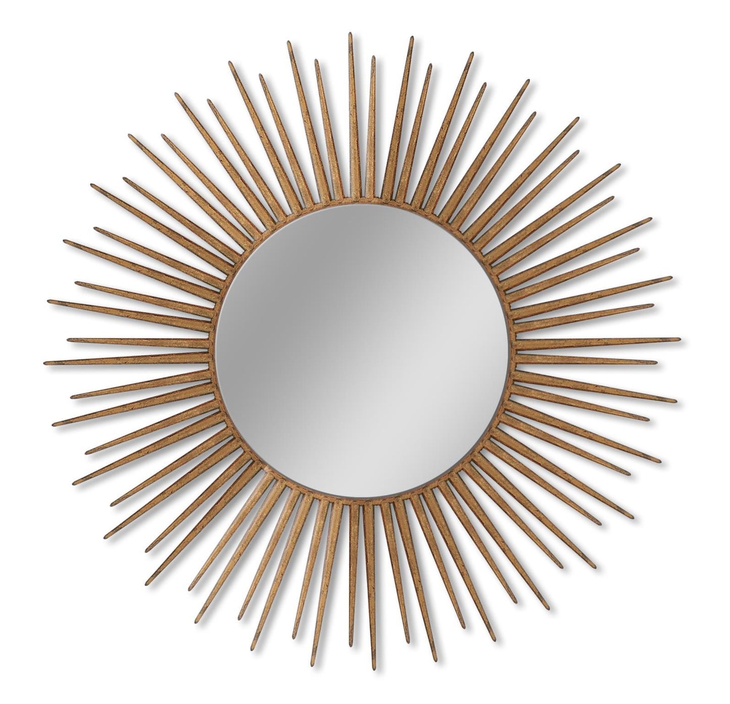 29x29 Metal Wall Mirror - Light Brown
