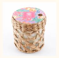 10 oz Candle with Rattan Holder